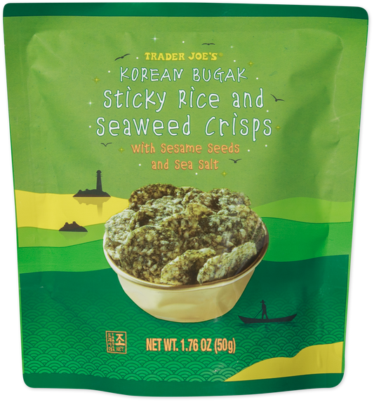 Korean Bugak Sticky Rice and Seaweed Crisps