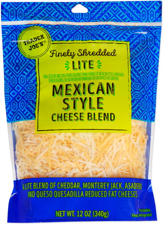 Finely Shredded Lite Mexican Style Cheese Blend