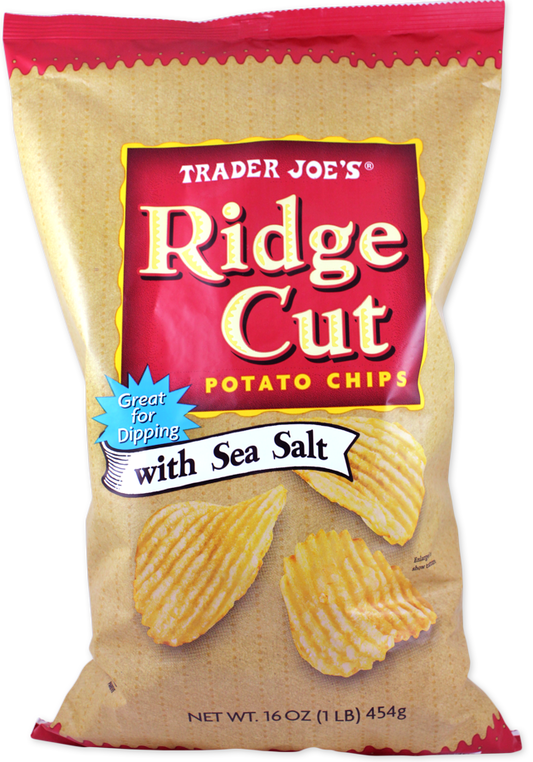 Ridge Cut Potato Chips with Sea Salt
