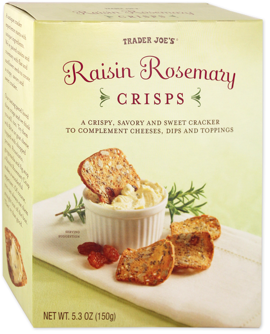 Raisin Rosemary Crisps