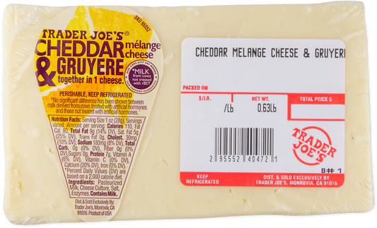 Cheddar & Gruyere Mèlange Cheese