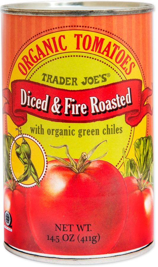 Organic Diced & Fire Roasted Tomatoes with Green Chiles