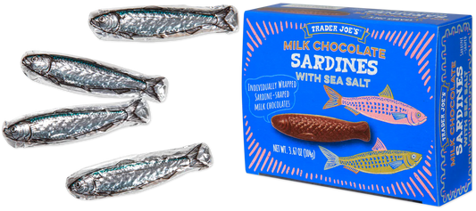 Milk Chocolate Sardines with Sea Salt