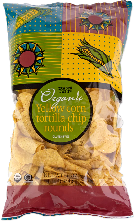 Organic Yellow Corn Tortilla Chip Rounds