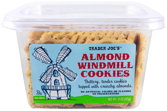 Almond Windmill Cookies