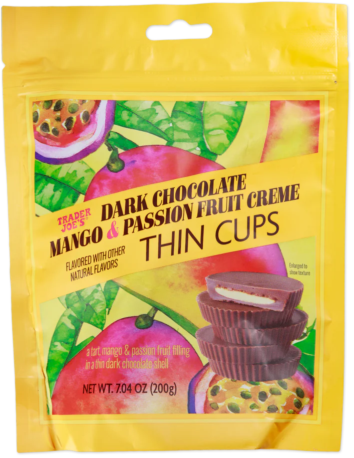 Dark Chocolate Mango & Passion Fruit Creme Thin Cups