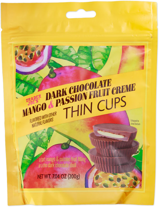 Dark Chocolate Mango & Passion Fruit Creme Thin Cups