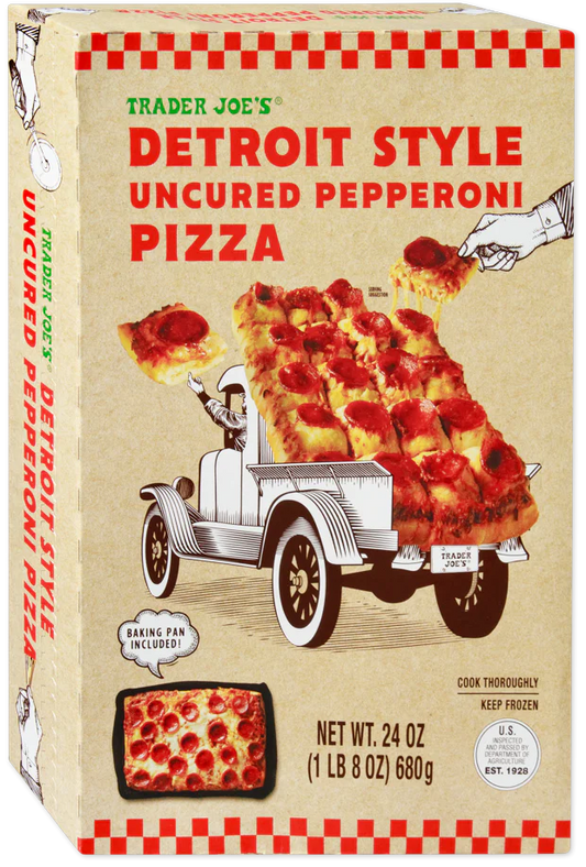 Detroit Style Uncured Pepperoni Pizza