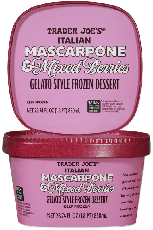 Italian Mascarpone & Mixed Berries Gelato Style Frozen Dessert