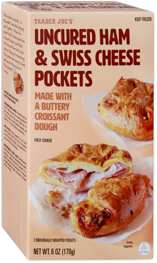 Uncured Ham & Swiss Cheese Pockets