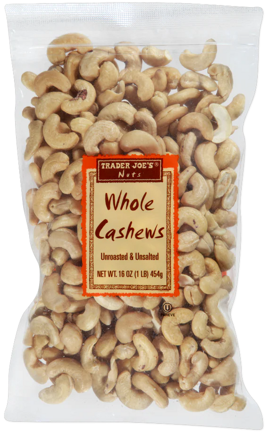 Whole Cashews Unroasted & Unsalted