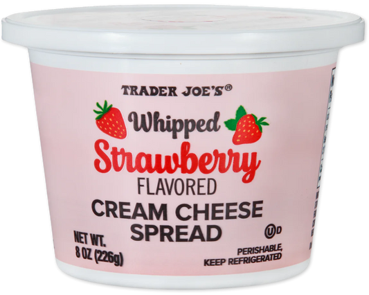 Whipped Strawberry Flavored Cream Cheese Spread